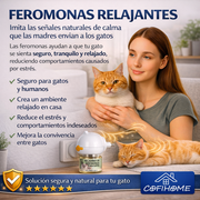 Megapack - Difusor de Feromonas Calmantes para Gatos - 2 Difusor + 6 recambios 48ml - Solución a Estrés Felino