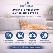 Megapack - Difusor de Feromonas Calmantes para Gatos - 2 Difusor + 6 recambios 48ml - Solución a Estrés Felino